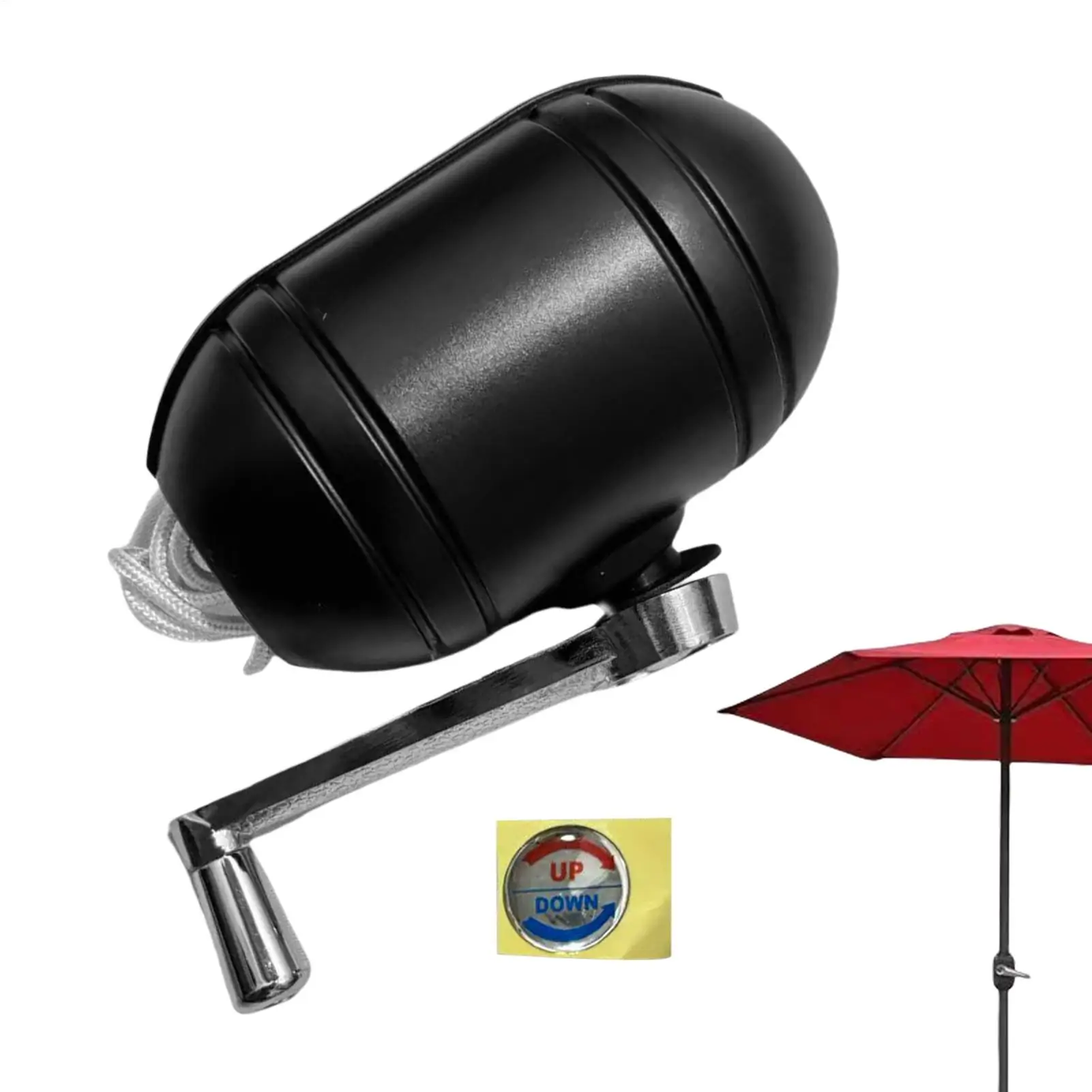 

Outdoor Umbrella Replacement Parts General Parasol Parts Hand Cranked Long-Lasting Middle Column Umbrella For Balcony Pool