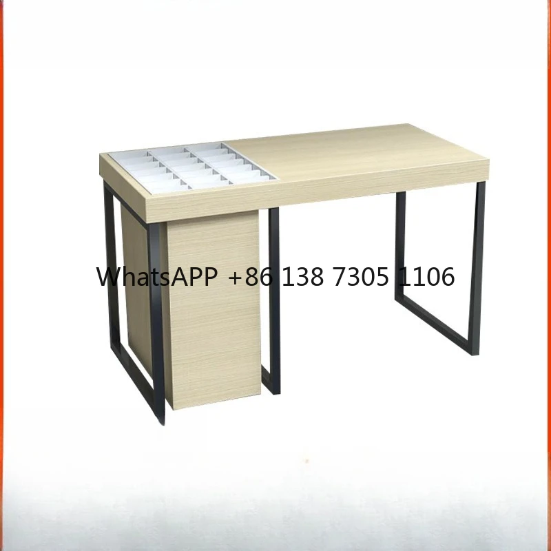 Expositor de gafas de madera con pintura Nakajima, soporte de exhibición de joyería, expositor de almacenamiento, stand para gafas de sol