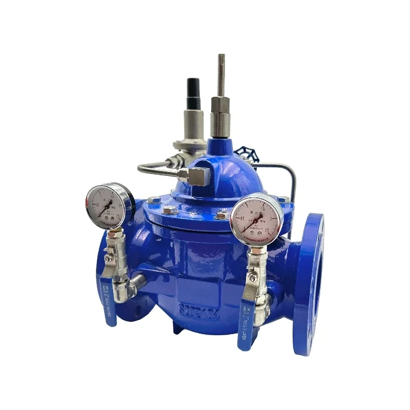 high quality fm ul fire fighting ral3000 grooved resilient nrs post flange gate 100mm pressure reducing valve