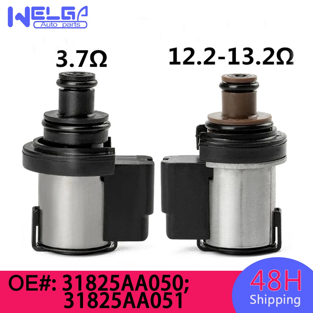 

31825AA050 31825AA051 31825AA052 New Torque Converter Lock-Up Solenoid 3.7Ω 12.2Ω-13.2Ω for Subaru Lineartronic CVT TR580 TR690