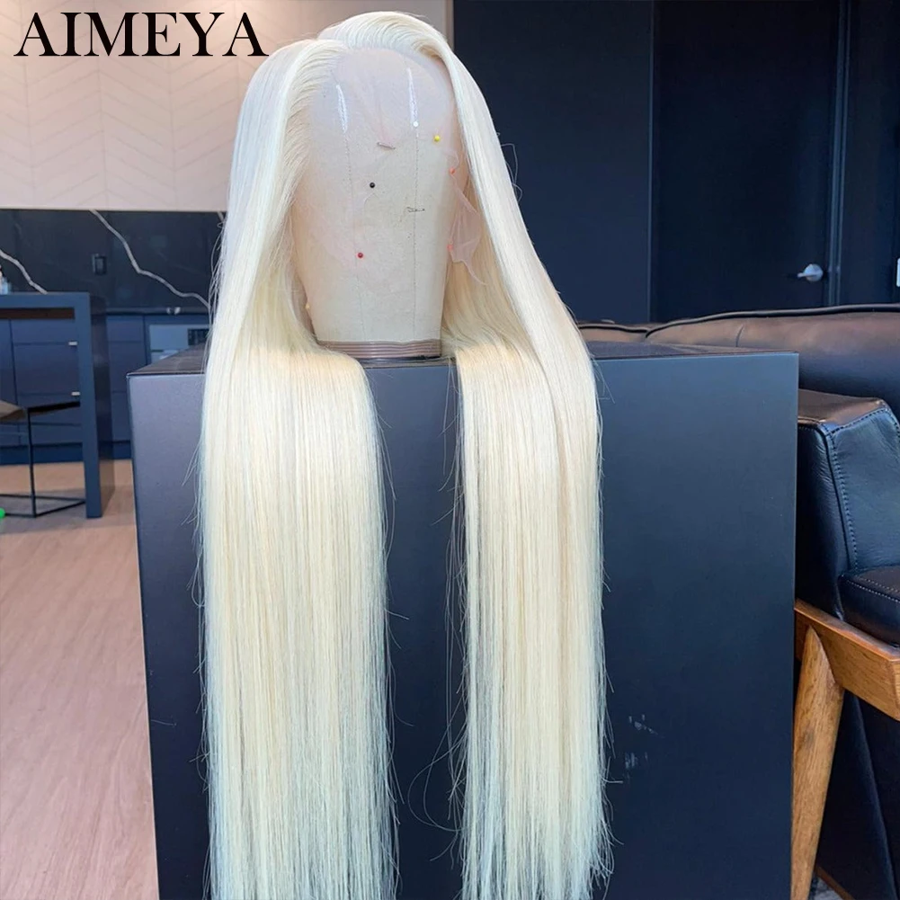 AIMEYA 613 blond peruka peruki dla kobiet syntetyczna koronka peruka Front blond peruka syntetyczna koronka na imprezę Cosplay peruki dla niemowląt