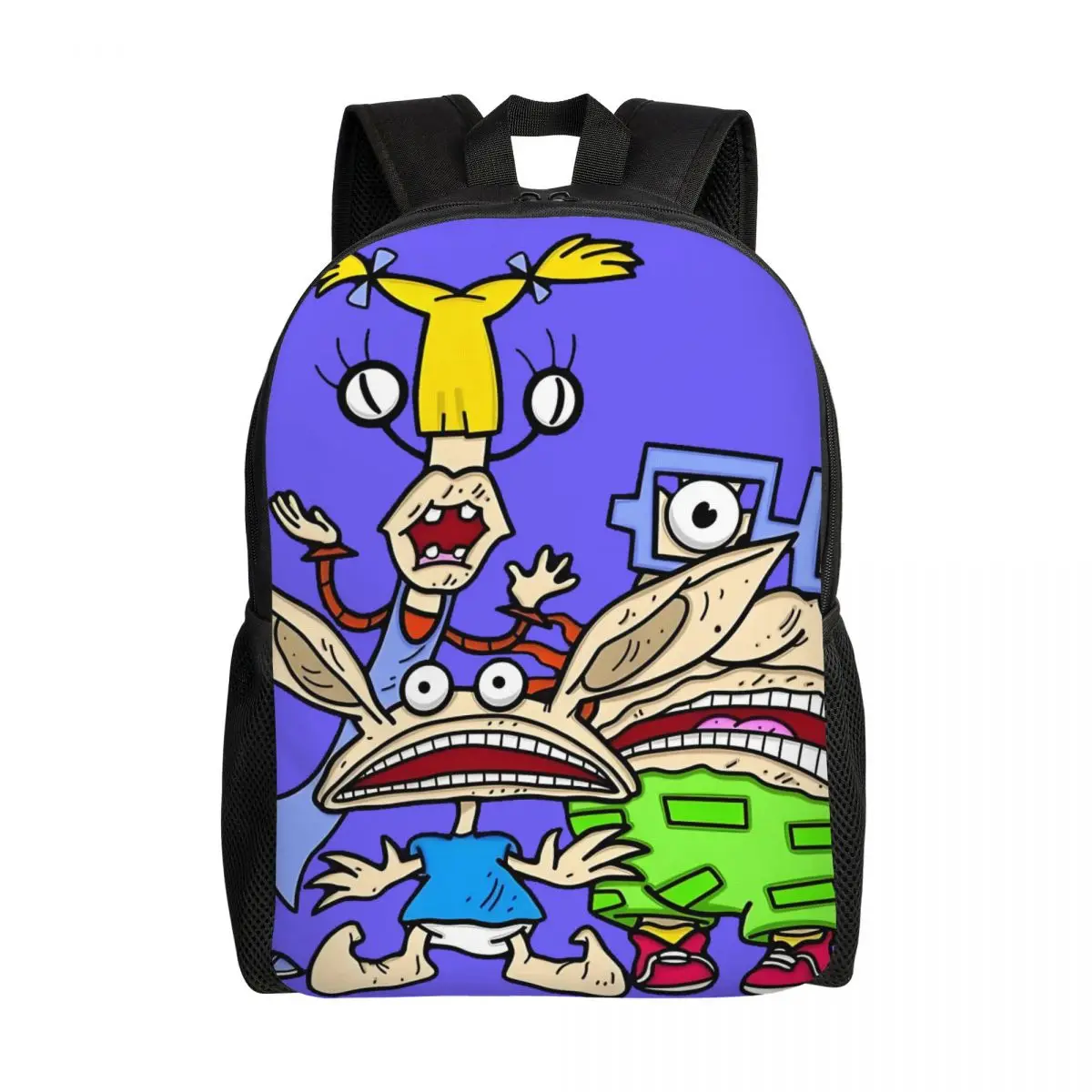 

Custom Cartoon R-Rugrats Backpacks for Men Women School College Students Bookbag Fits 15 Inch Laptop Funny Bags