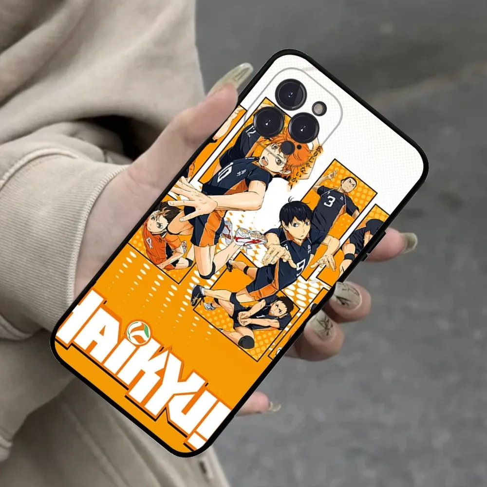 H-Haikyu Phone Case For iPhone 16 15 14 13 12 Mini 11 Pro XS Max X XR SE 6 7 8 Plus Soft Silicone Cover