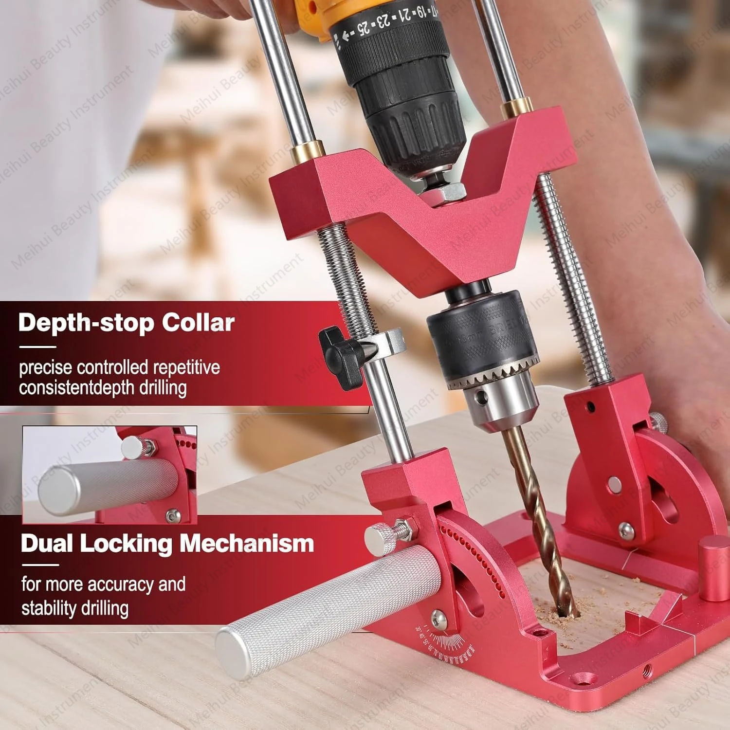 Portable Drill Positioner, Woodworking Punch Positioner