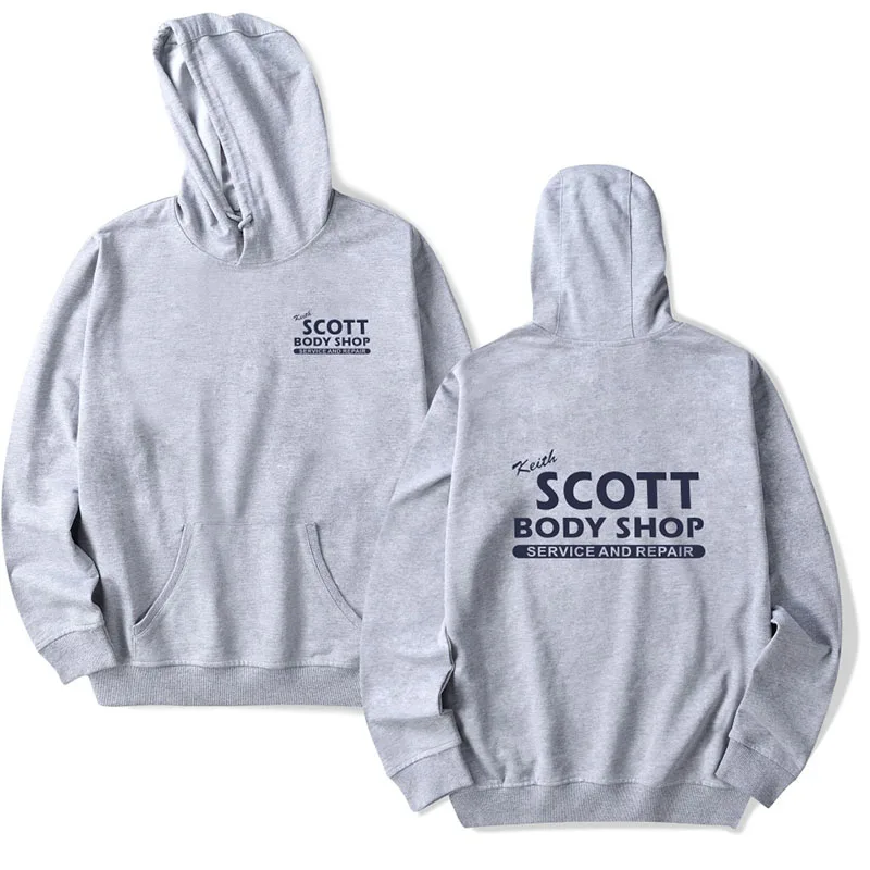 Hoodie Men Keith Scott Body Shop Hoodies women One Tree Hill Car Mechanic Loose Hooded Sweatershirt Boy Clothing Oversized