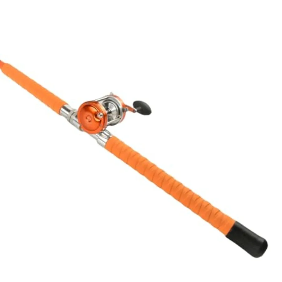 Combo de carrete y caña de pescar de bagre medio y pesado con tecnología avanzada de cancelación de ruido para aplicaciones de aguas profundas y de línea pesada