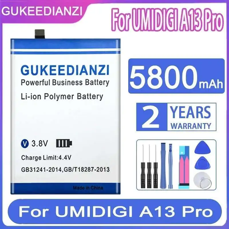 

5800Mah High Capacity Mobile Phone Battery For Umidigi A13 Pro A13pro A13S