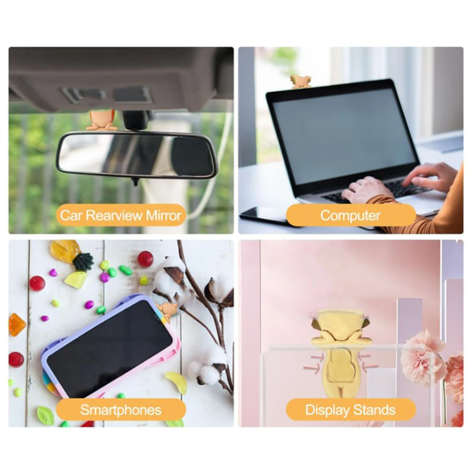 人形用透明粘着テープ フィギュア用透明粘着パッド 18x14x1.5mm 防水 取り外し可能 粘着性両面粘着パッド フィギュア用