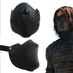 Super Hero Cosplay Winter Soldier Mask James Buchanan Bucky Barnes Cosplay Latex Mask Halloween Christmas Props Half Face Mask
