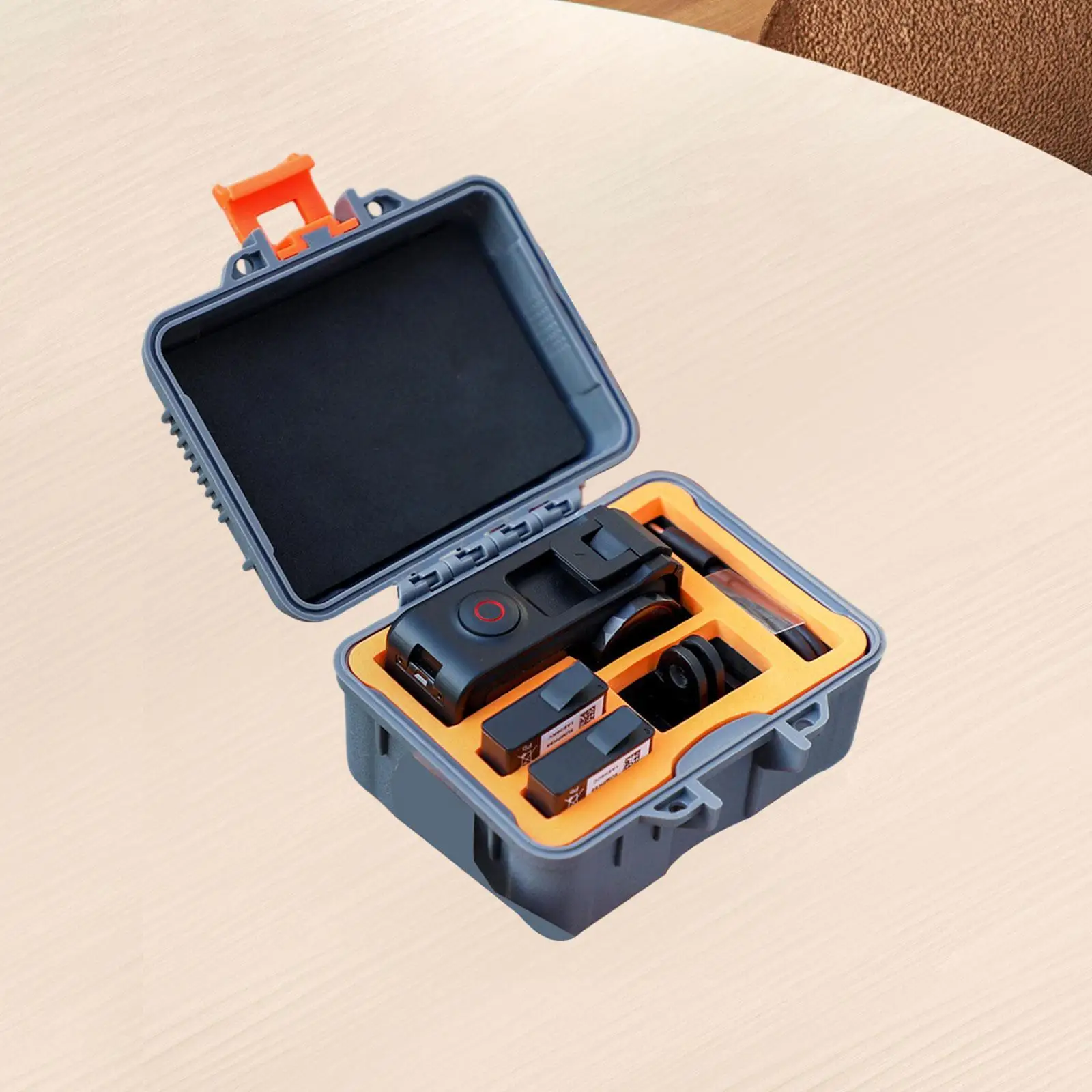 Travel Action Camera Storage Box for Hiking Multifunctional 4.9x4.2x2.8inch