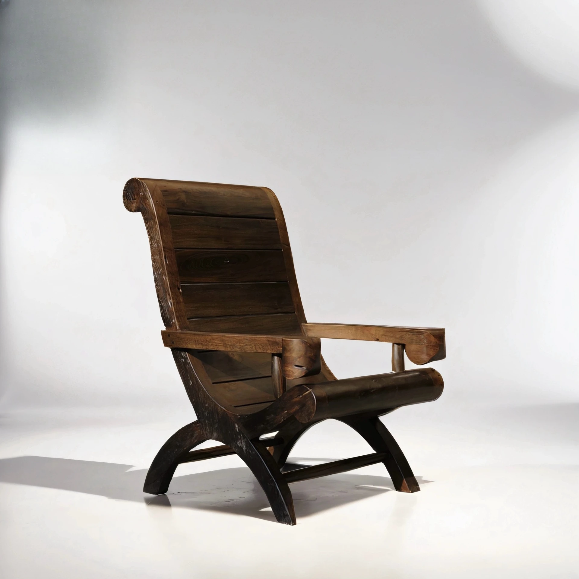 Gumu Butaka Armrest Chair Mid-style high-back lounge chair