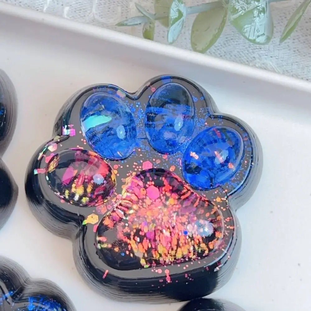 感覚刺激のための猫の手型スクイーズ、柔らかい手作りの猫の手型フィジェット、シリコン製の漫画の猫の手型ピンチ、子供向け