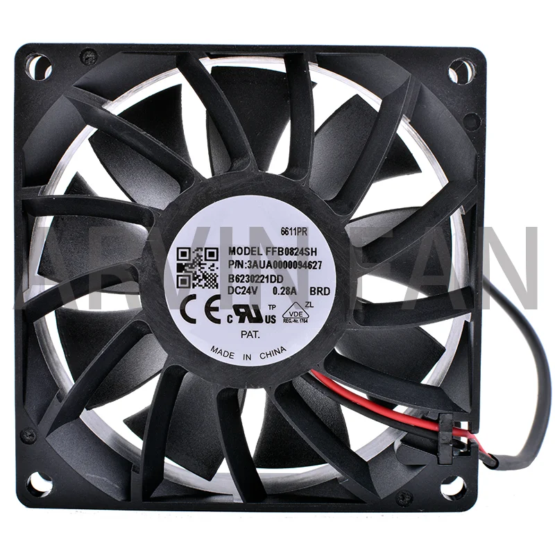 Brand New Original FFB0824SHBRD 3AUA0000094627 8cm 8025 24V 0.28A High-end Inverter Server Wind Pressure Cooling Fan