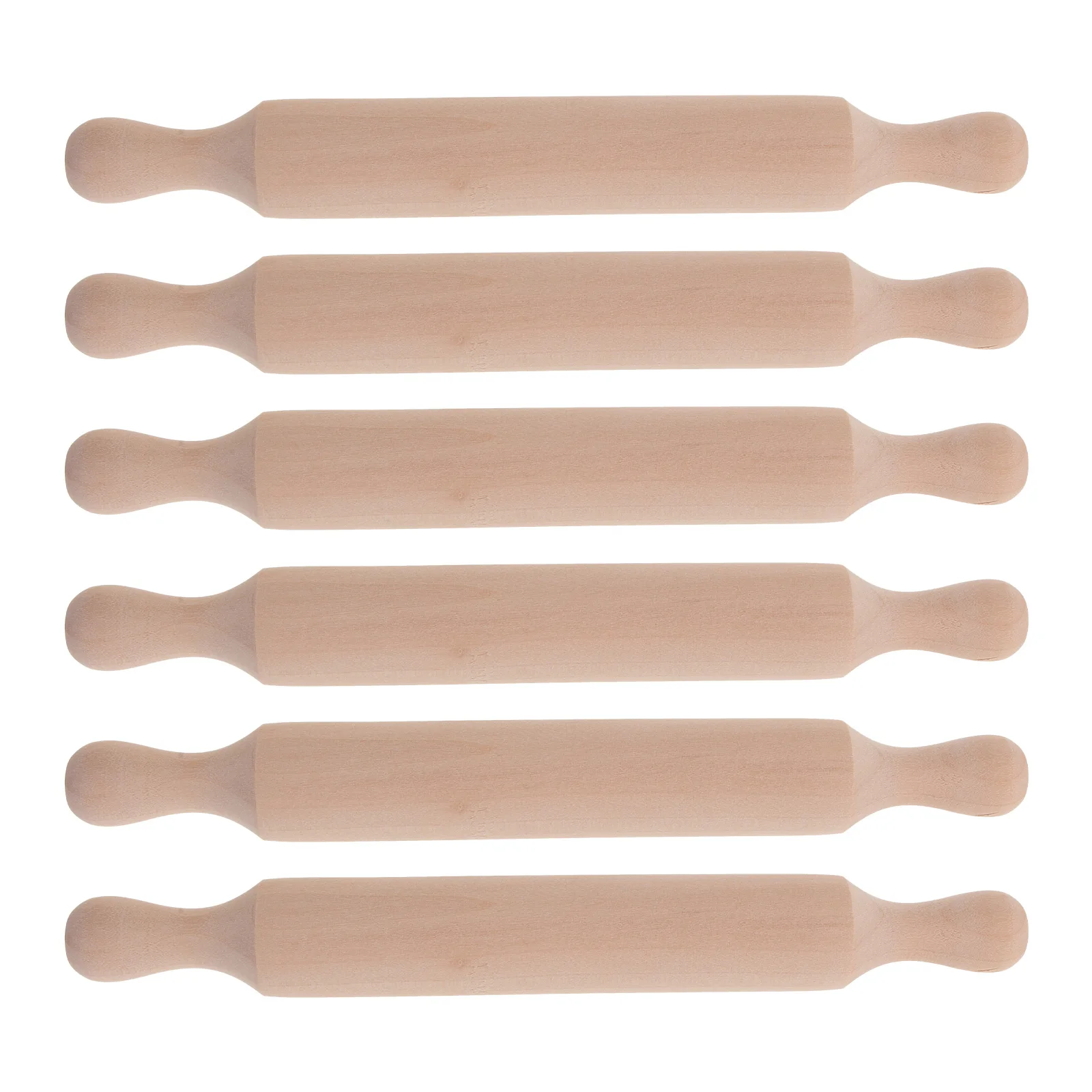 

6 Pcs Mini Rolling Pin Baking Tools Children Play House Model Cookie Roller Kids DIY Craft Gifts Kitchen Bar Accessories