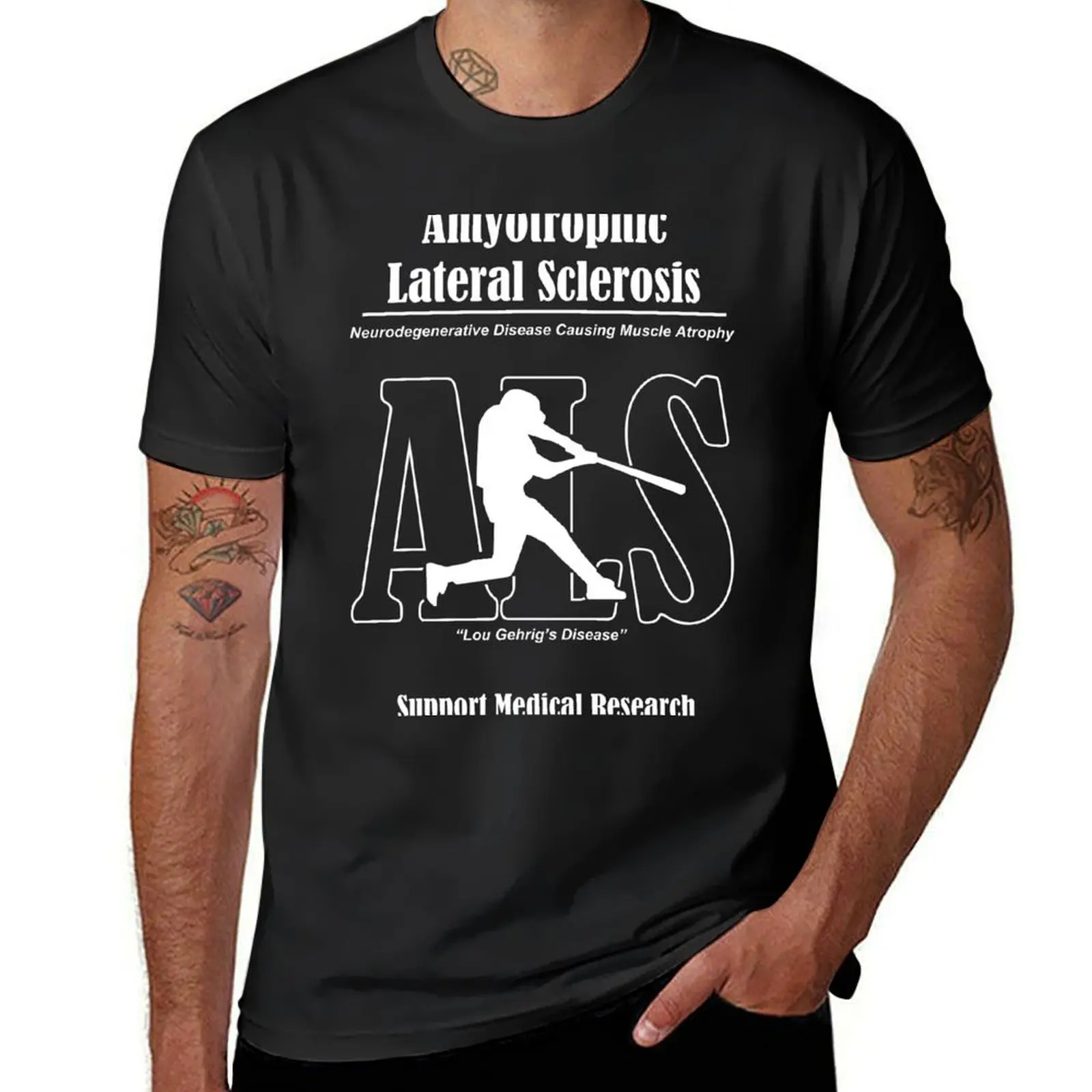 

Amyotrophic Lateral Sclerosis (ALS) Awareness T-Shirt anime clothes for a boy graphics oversizeds designer t shirt men