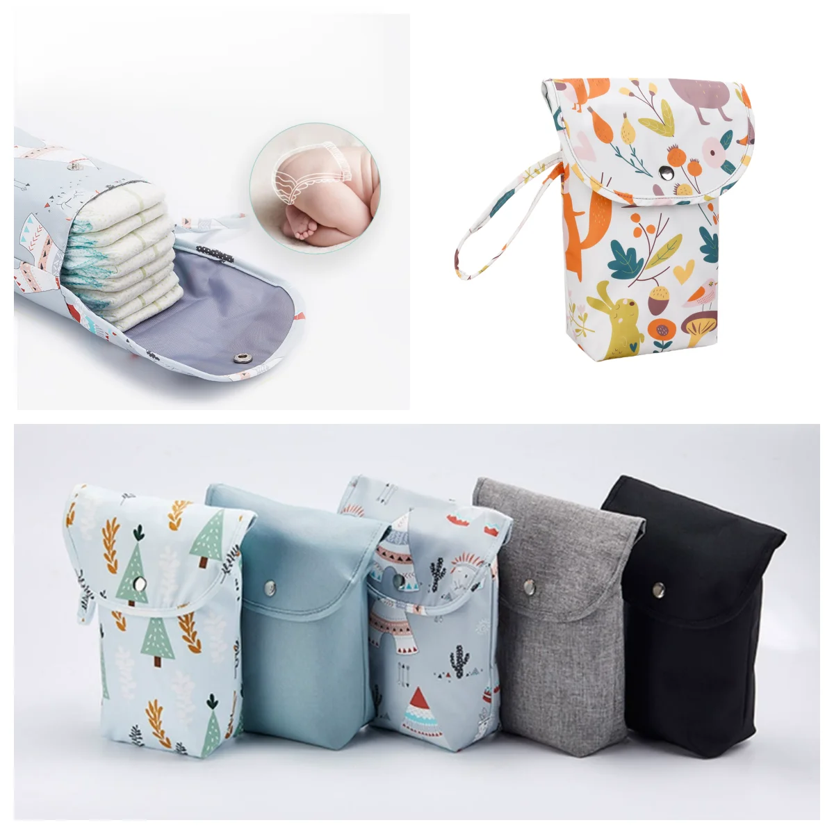 

Waterproof Baby Nappy Storage Bag Outdoor Portable Bag Mummy Diaper Bag Baby Pack