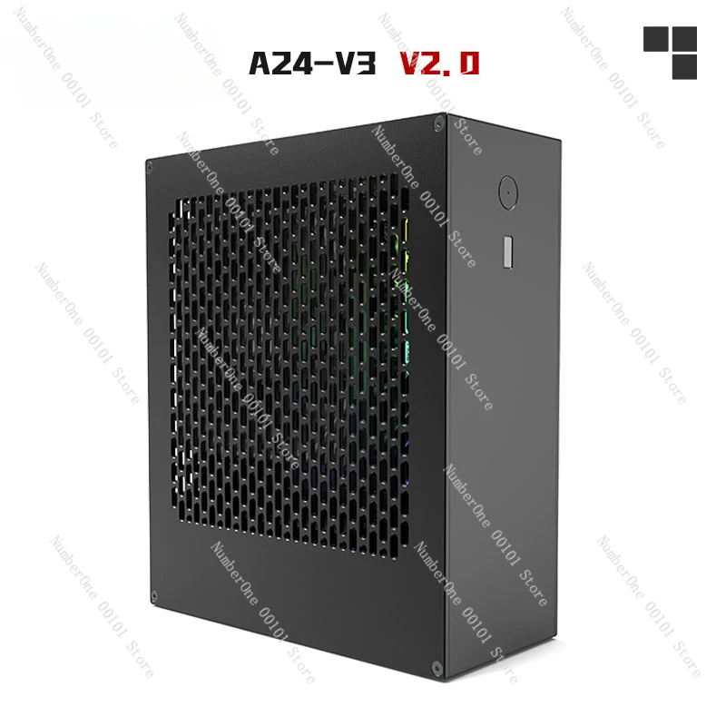 In Stock Lzmod 4 Liter Mini A24-V3 2.0 Core Display 1U Power Supply ITX Chassis All Aluminum Alloy