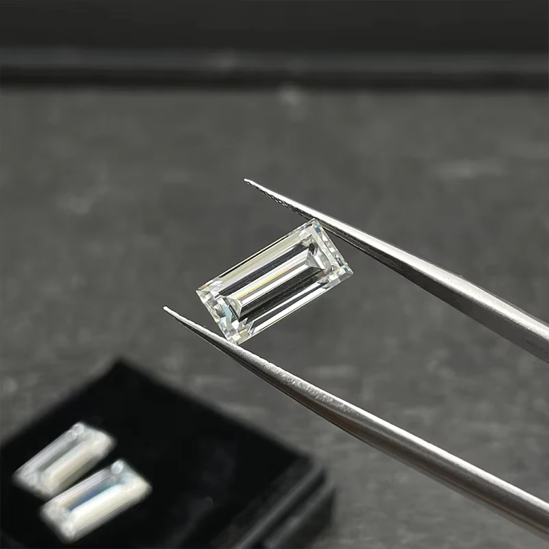 1 قيراط لكل حقيبة أحجار مويسانيتي مستطيل قطع VVS1 D اللون الأحجار الكريمة DIY بها بنفسك صنع المجوهرات المواد تمرير الماس تستر