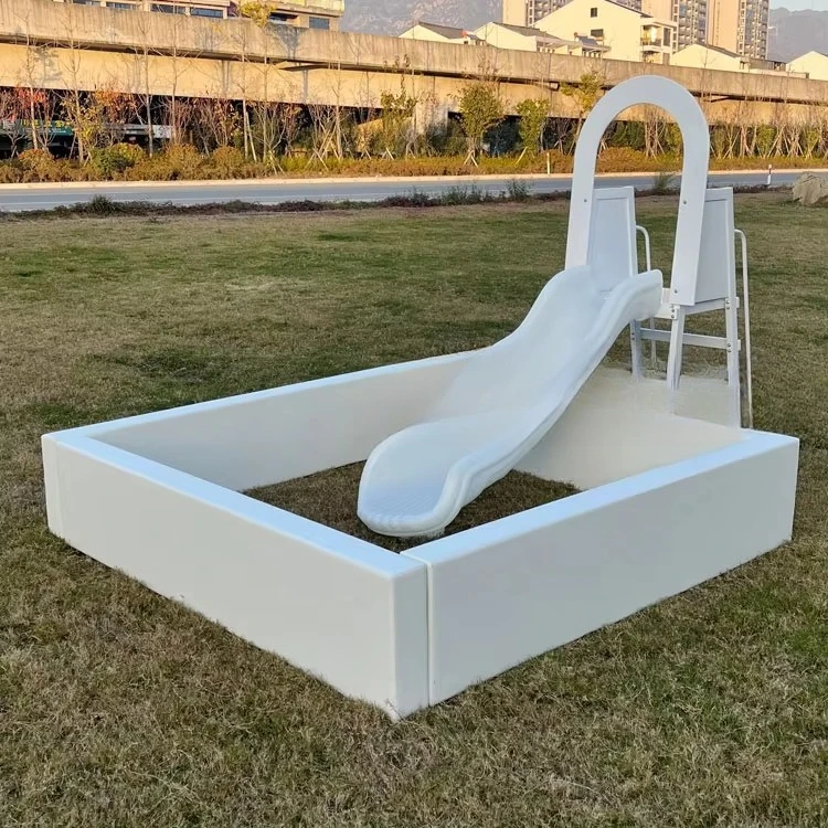 

Commercial children's slides Small outdoor plastic children's playground equipment Square ball pool with slide soft play area