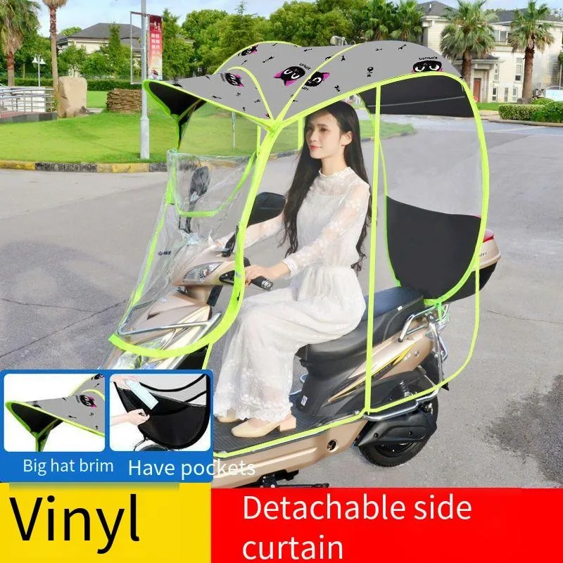 

Electric car canopy umbrella motorcycle canopy new battery motor car sun protection canopy fully enclosed canopy