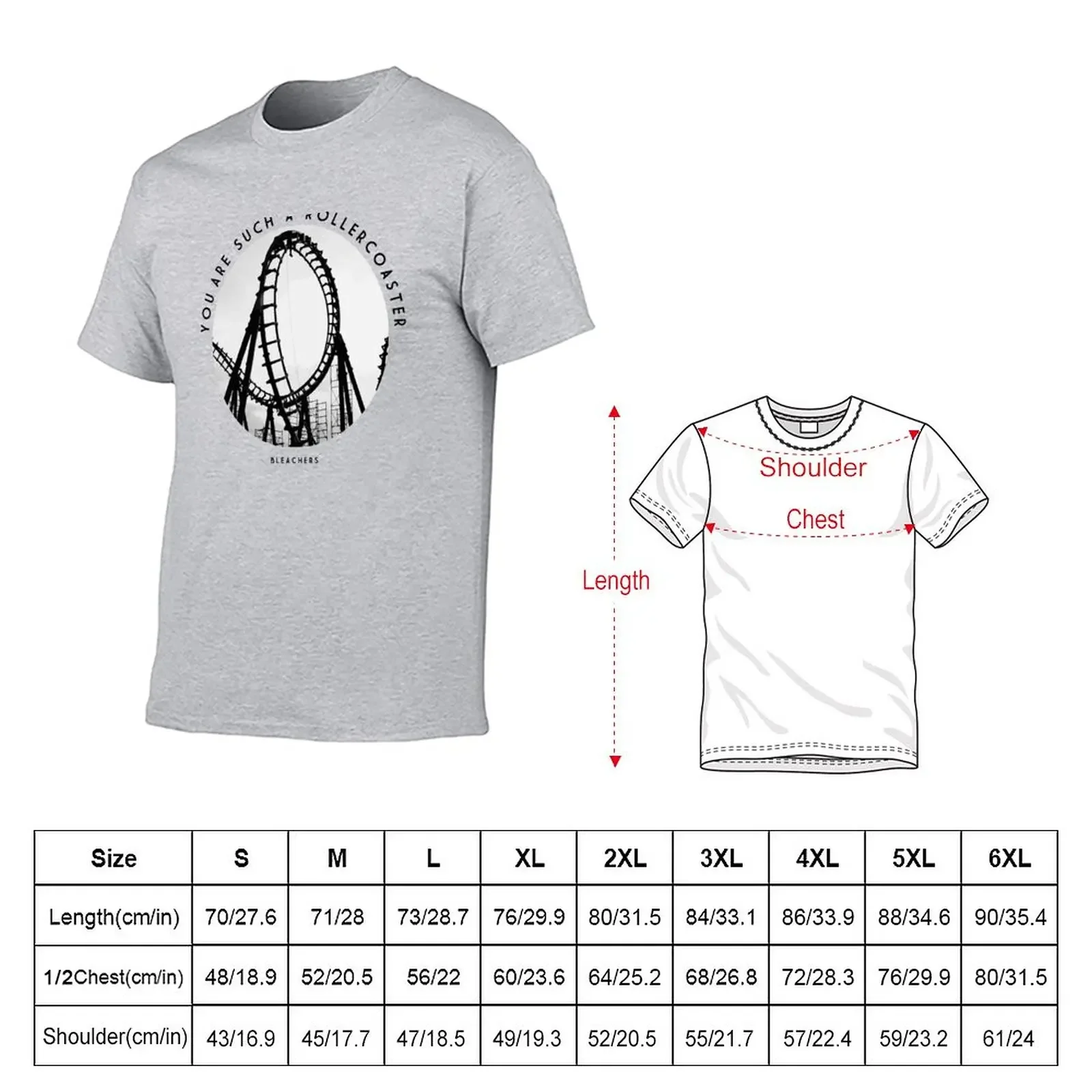 Bleachers - Rollercoaster T-Shirt kawaii clothes quick drying t shirts for men