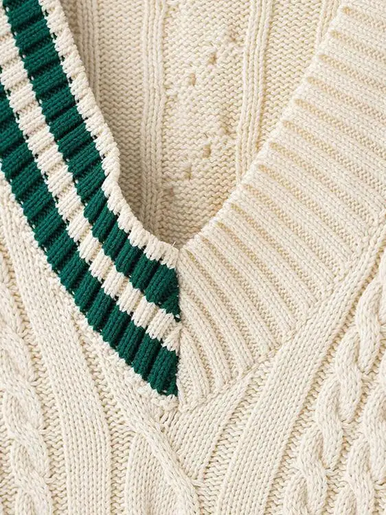 

Spring New Arrival Women's Knitted V-ne Long Sve Asymmetrical Design Eight-strand Weaving Knitwear Commute Sle
