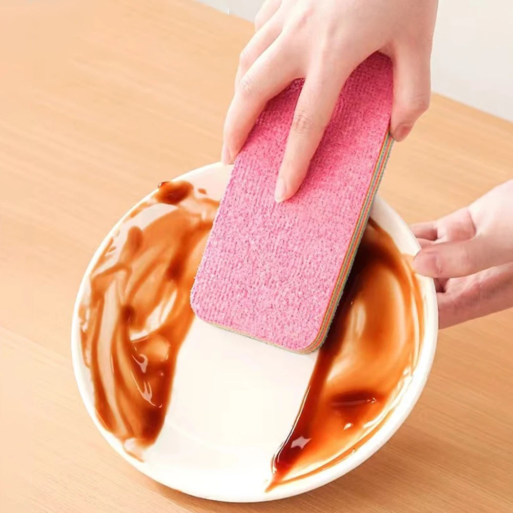 Esponja de microfibra de 12 capas, esponja en capas que puede pelar las capas, esponja de limpieza de platos súper absorbente para lavar platos