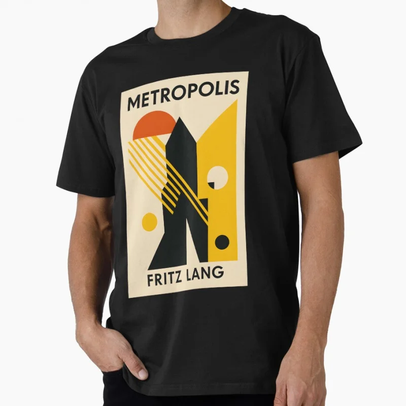 

Fritz Lang's Metropolis Classic Sci fi Gift t shirt for man Futuristic Robot Maria Graphic Clothes 1223 All size Tops S-6XL Tee