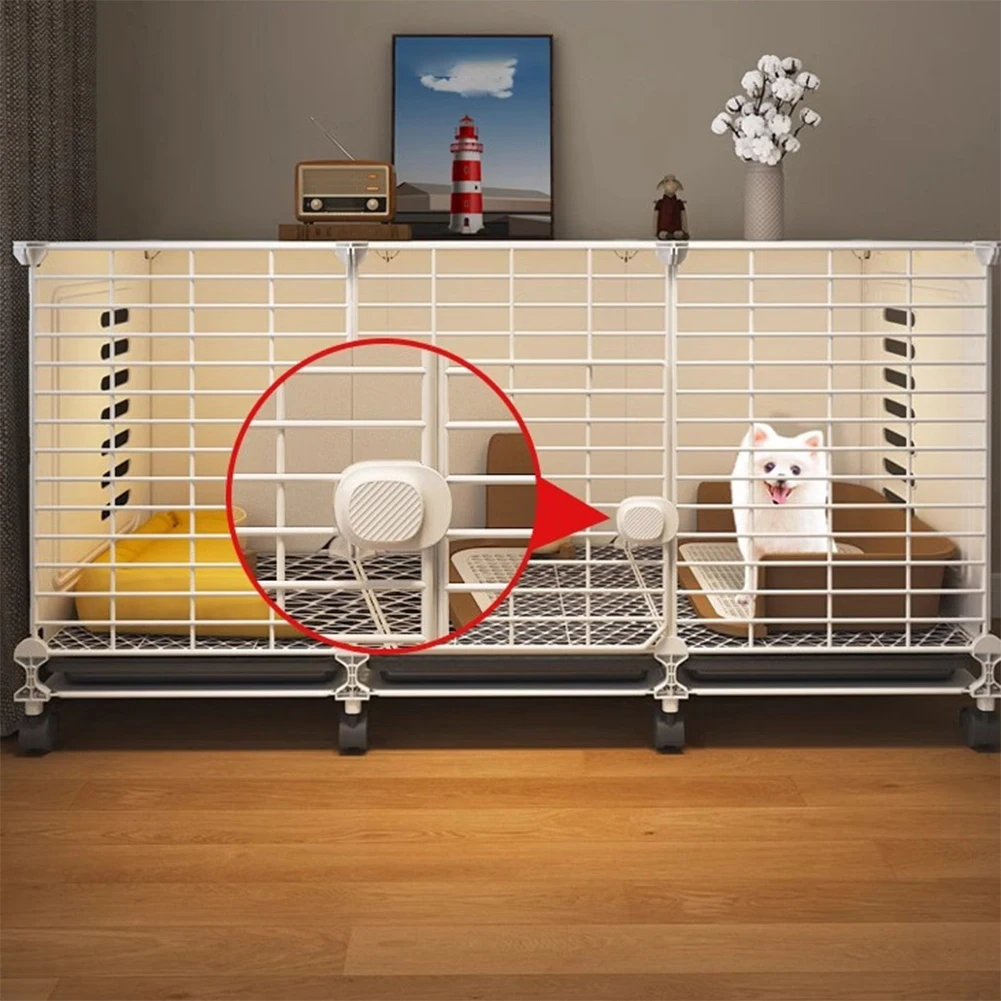 

Клетка-тумба для собак с колесами и поддоном, комнатный вольер-клетка, проволочный вольер для собак крупных/средних пород