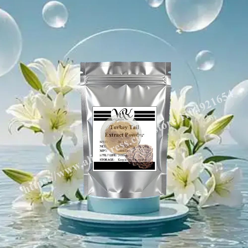 

Customized Raw Material Turkey Tail Yunzhi Extract 30:1 Proportion Packaging Bulk Out Packing Aluminum Foil Bag