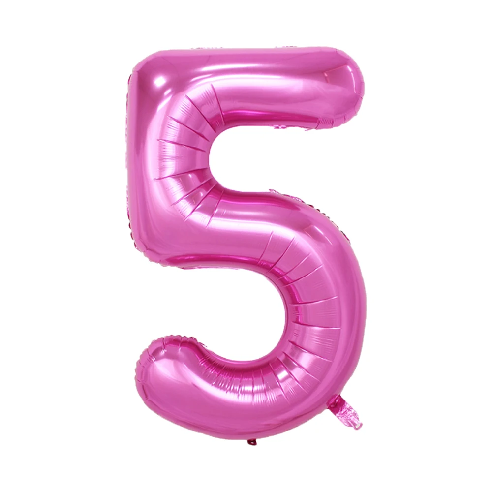 40 بوصة الوردي عدد احباط بالون 1 2 3 4 5 6 7 8 9 سنوات الرقمية Globos الأطفال حفلة عيد ميلاد الديكور استحمام الطفل لعبة أطفال