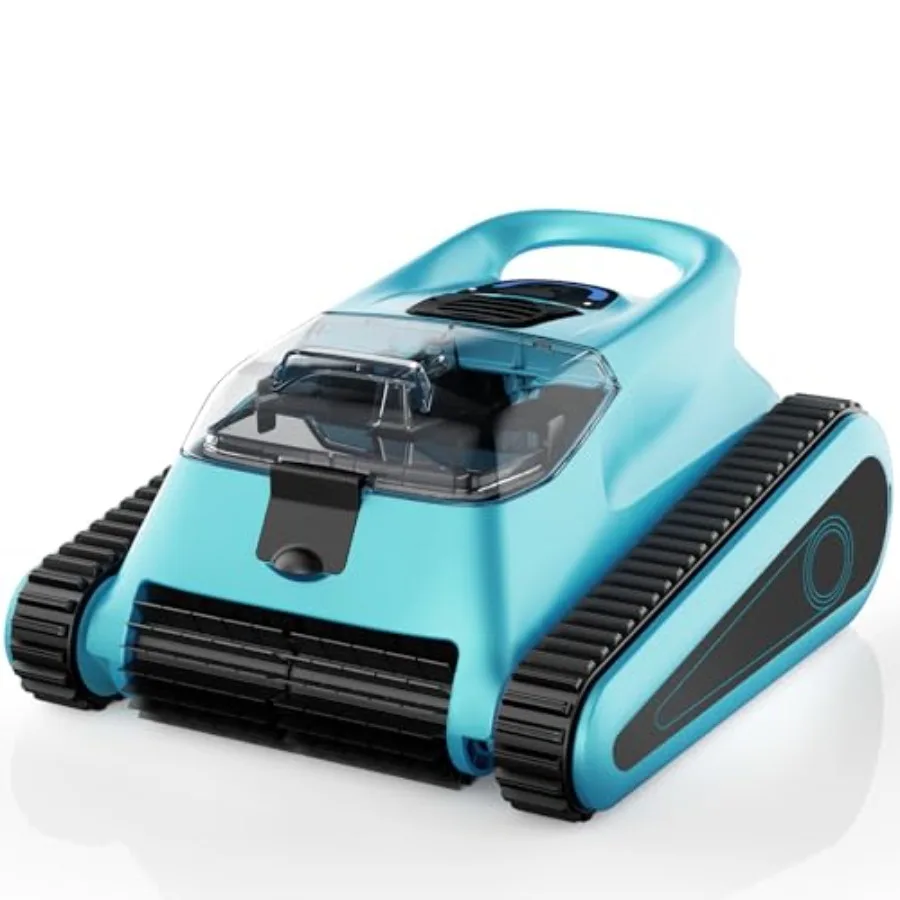 Limpiador de Piscinas Robótico Inalámbrico NexTrend con Navegación Inteligente, 150 Minutos de Autonomía, 180W de Potente Succión, Limpia el Fondo, Paredes y Línea de Agua