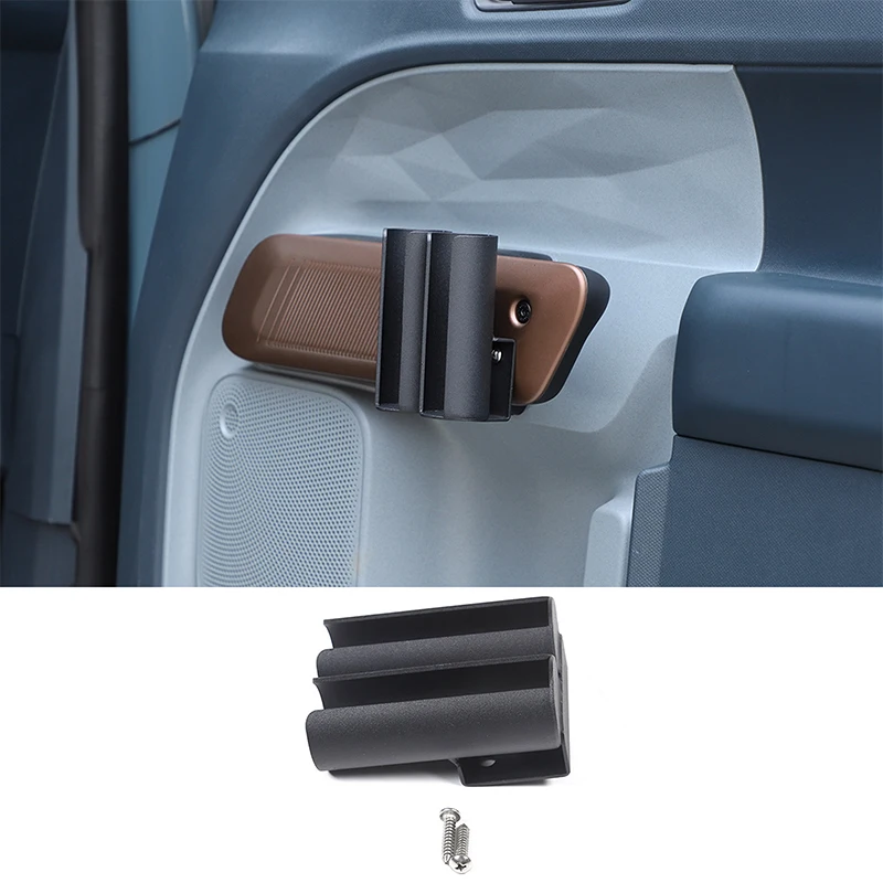 Car Flashlight Holder for Ford Maverick 2022 Install the Flashlight Hanger on The Inner Door Panel Carbon Steel Interior Accesso