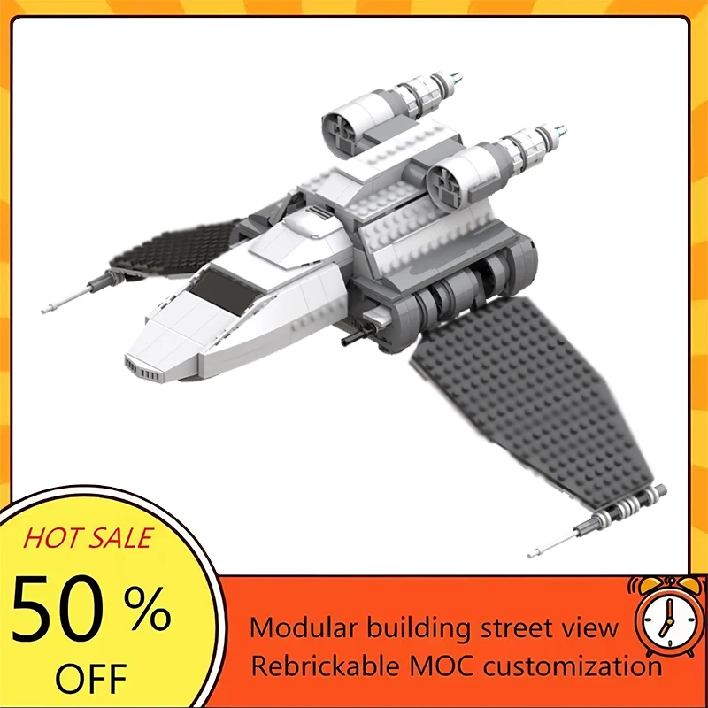 

Набор для сборки космического корабля из 702 деталей: популярная модель из фильма «Звездные войны», модульный конструктор, технологичный подарок, праздничный набор для детей