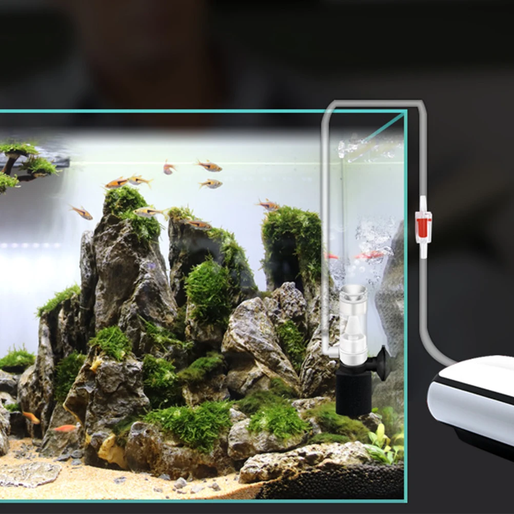 

2Pcs Fish Filter Mute Aquarium Filter Submersible Mini Aquarium Oxygen Pump Water Cleaner Efficient Energy Saving