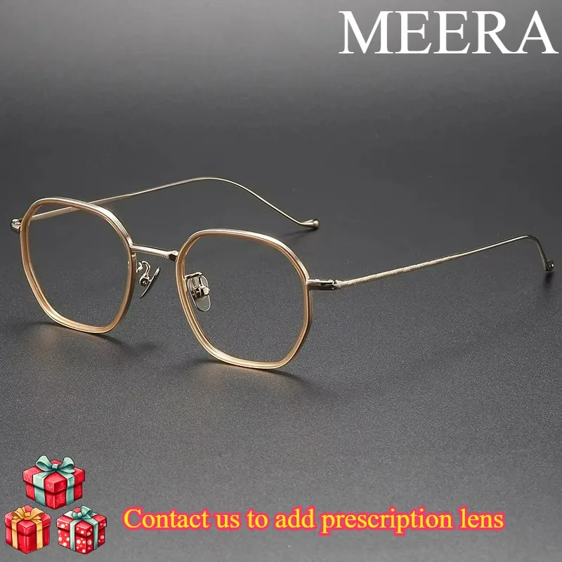 

8513 Vintage Acetate Titanium Glasses Frames For Men Women Desinger Handmade Fashion Square Eyeglasses