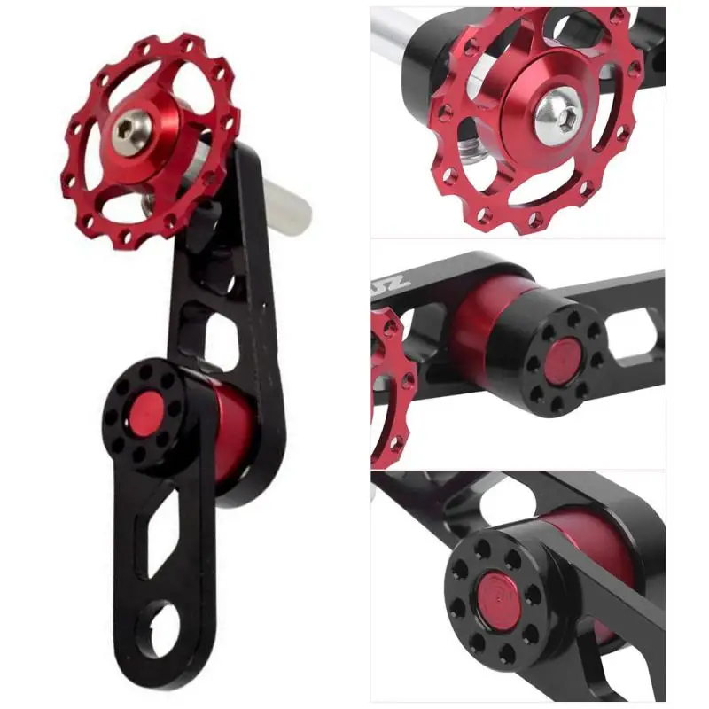 Single Speed Chain Tensioner MTB Folding Bike 1 Speed Pulley Jockey Wheel Derailleur Chain Checker Chain Guide