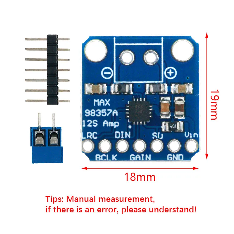 High Quality MAX98357 MAX98357A I2S 3W Class D Amplifier Breakout Interface I2S DAC Decoder for Audio