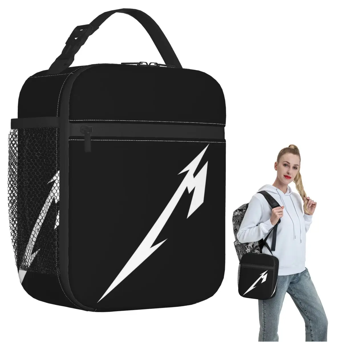Metallicas M72 Word Tour Insulated Lunch Bag for Women Children Portable Food Boxes Thermal Lunch Box Tote