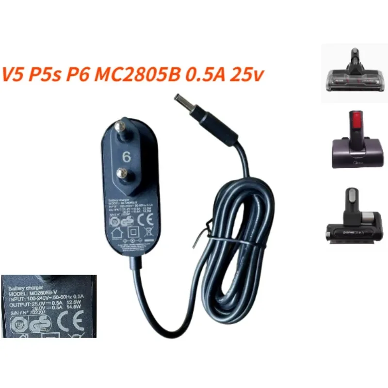 EU Charger for Midea Vacuum V5 P5s P6 MC2805B 0.5A 25v