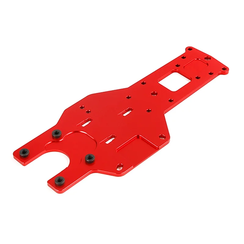 CNC Metal Thickening Lathe Rear Floor for 1/5 HPI ROFUN BAHA KM ROVAN BAJA 5B 5T 5SC TRUCK TOYS PARTS,Red