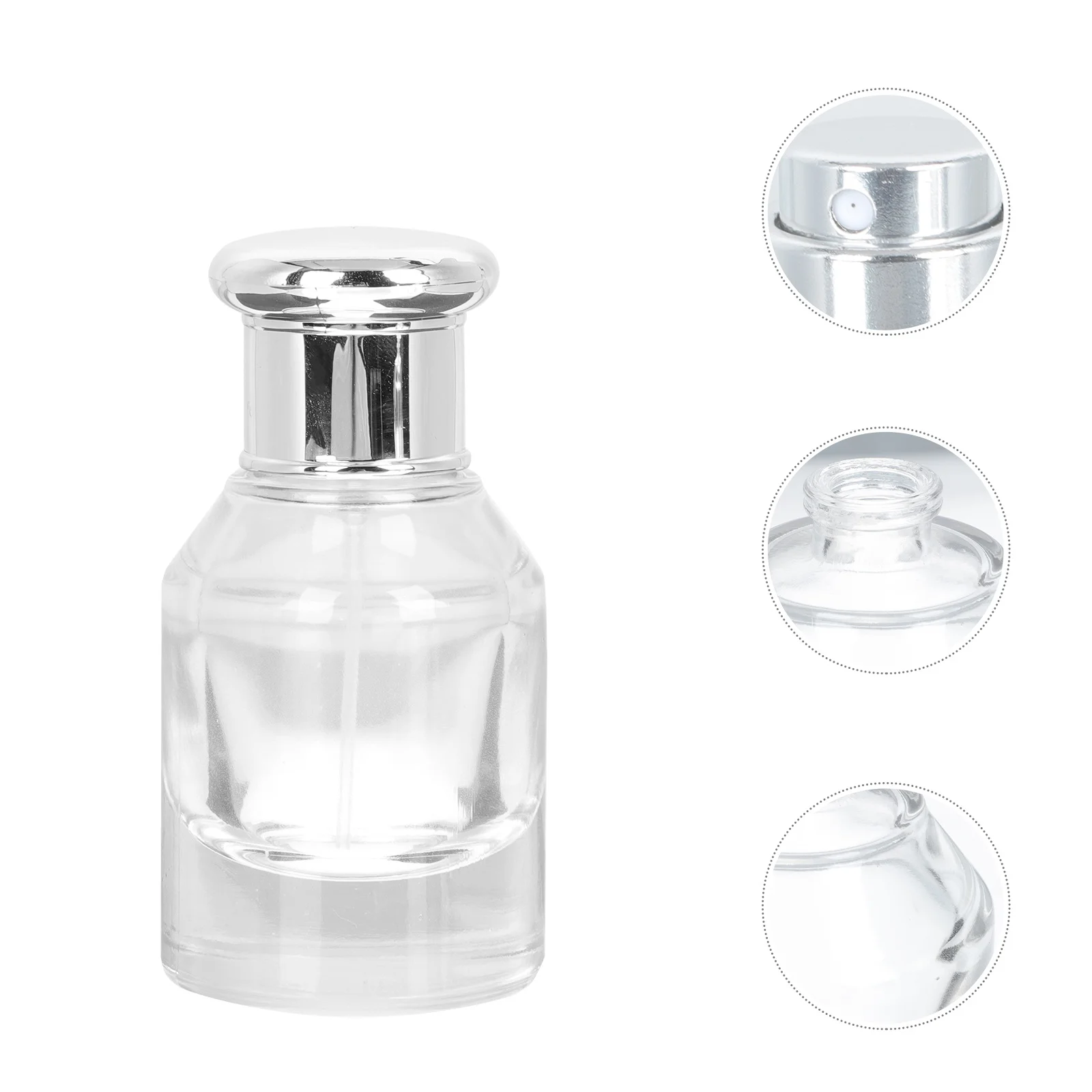 

2Pcs Exquisite Glass Perfume Bottles Durable Leakproof Travel Essential Oil Sprayer Containers Glass Sprayer Bottle