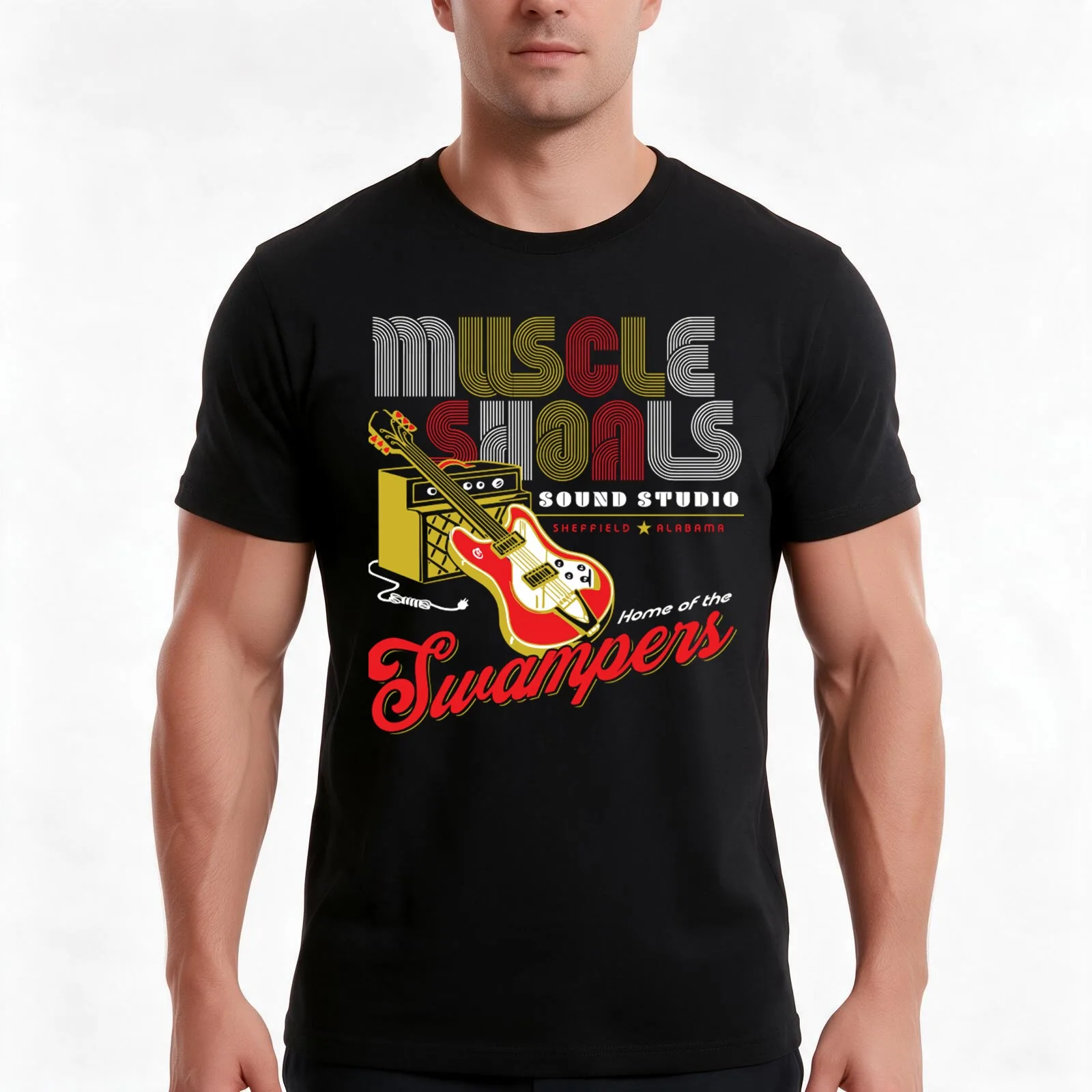 Muscle Shoals Sound Studio T-Shirt Summer Casual Cotton Tee Oversized Streetwear Tops Vintage Graphic Print Unisex Men Women