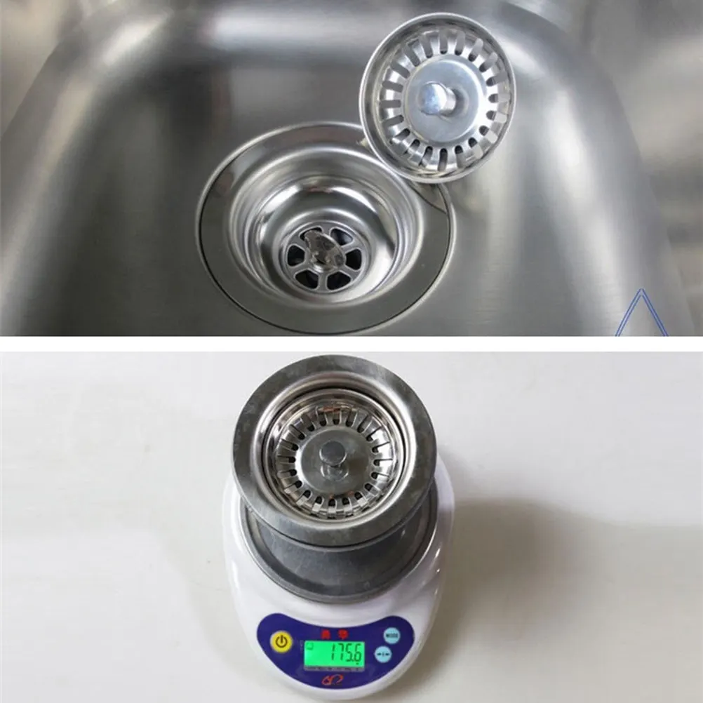 Drain 110mm 114mm Stainless Steel Kitchen Accessories Filter Cover Sink Drainers For Kitchen Sink Anti Clogging Drainers