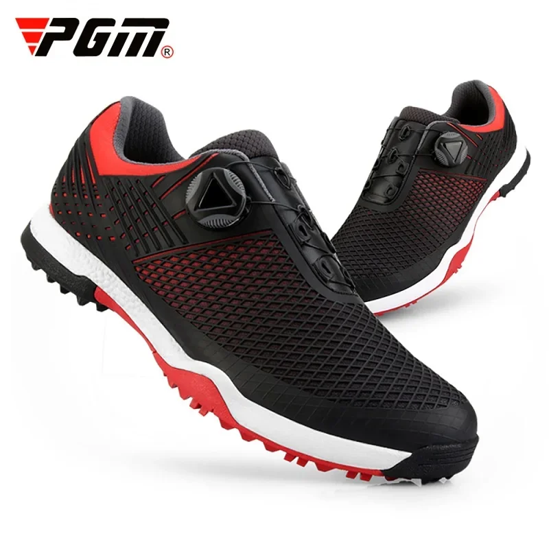 

PGM Golf Shoes Men's Waterproof Breathable Golf Shoes Male Rotating Shoelaces Sports Spiked Sneakers Non-slip Trainers