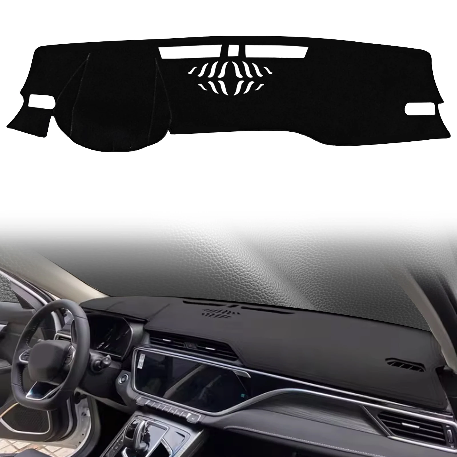 fit for Geely Atlas Pro Azkarra 2020-2024 Car Dashmat Dashboard Cover Pad DashMat Sunshade Protective Carpet Leather Accessories