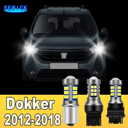2pcs Dual Mode LED Turn Signal+Daytime Running Light DRL Accessories For Dacia Dokker 2012-2018 2013 2014 2015 2016 2017