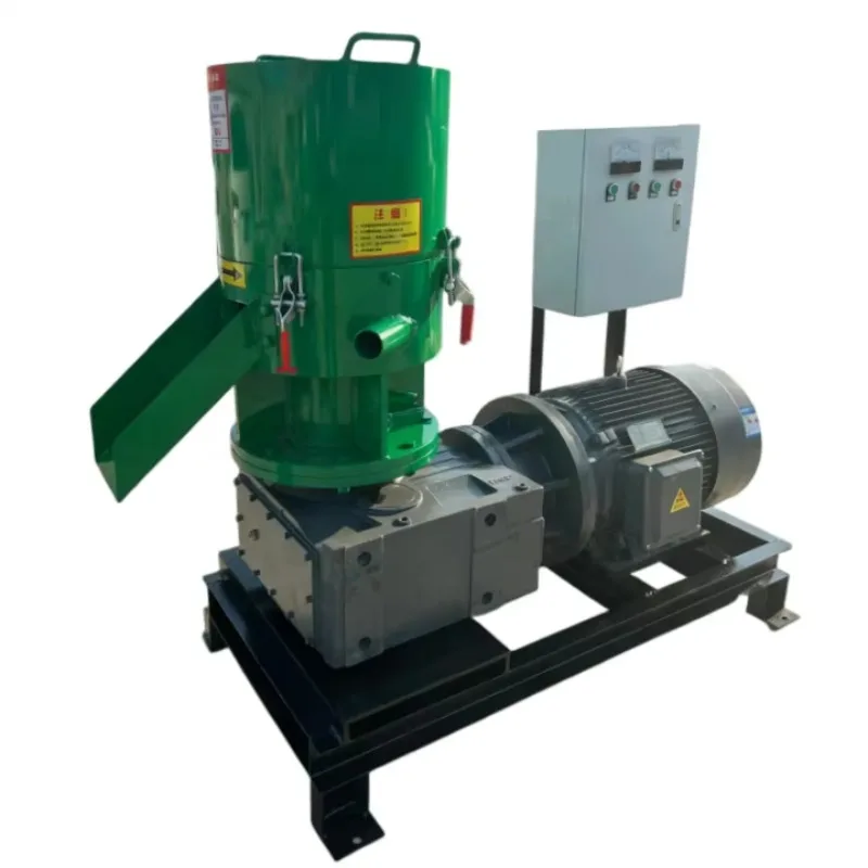 Flat Die High Productivity Biomass Pellet Machine 600 Kg/h Biofuel Press 37 KW Motor CE Certified For Wood Sawdust Straw Grass
