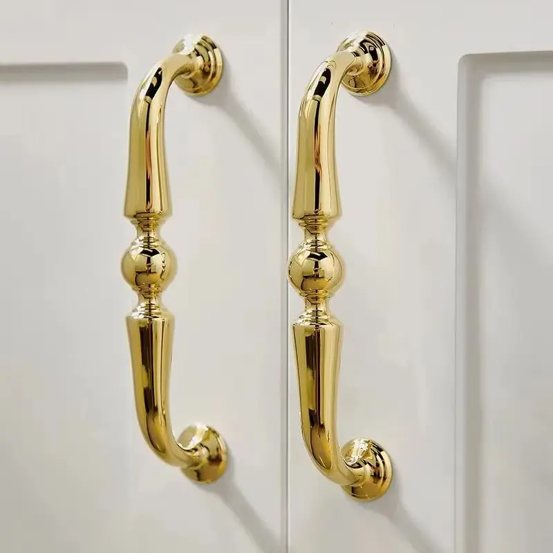 

Luxury 10PCS Solid Brass Gold Furniture Pulls Handles Drawer Knobs Cupboard Wardrobe Closet Dresser Wine Cabinet Pulls Knobs