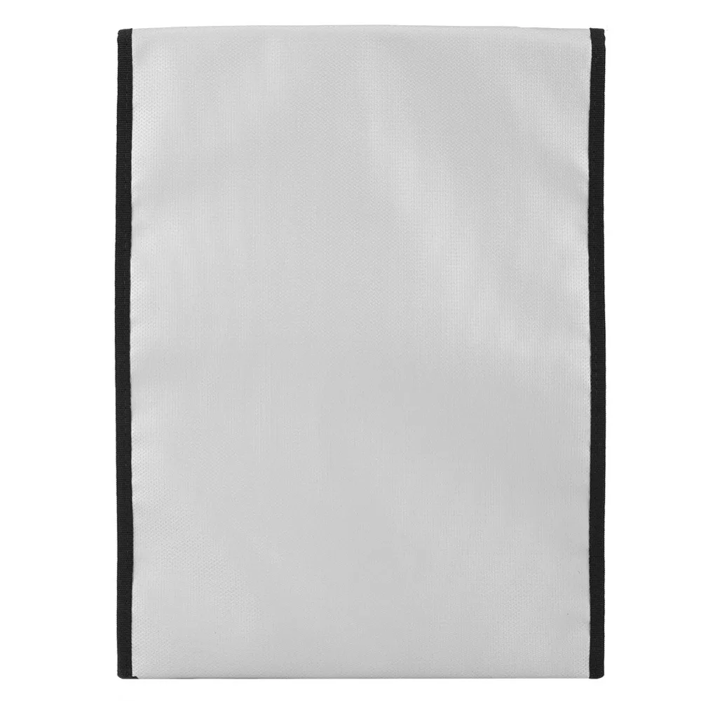 Waterproof Fireproof Document Bag Silver Envolope Design Document Envelope Zipper Closure Safety Fireproof Pouch File Storage